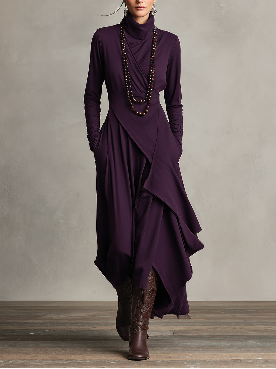 Natalie – Elegantna drapirana obleka