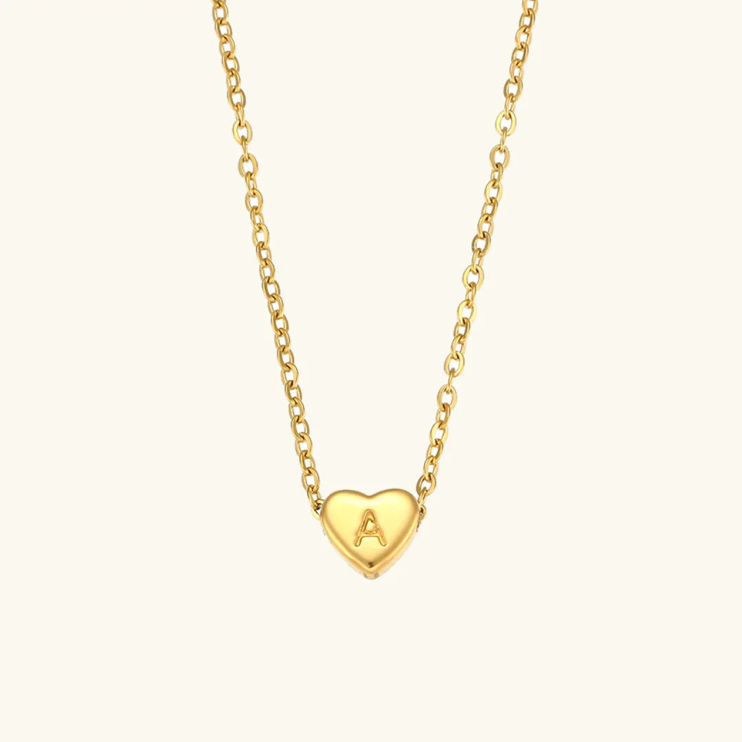 Heart Initial Ogrlica