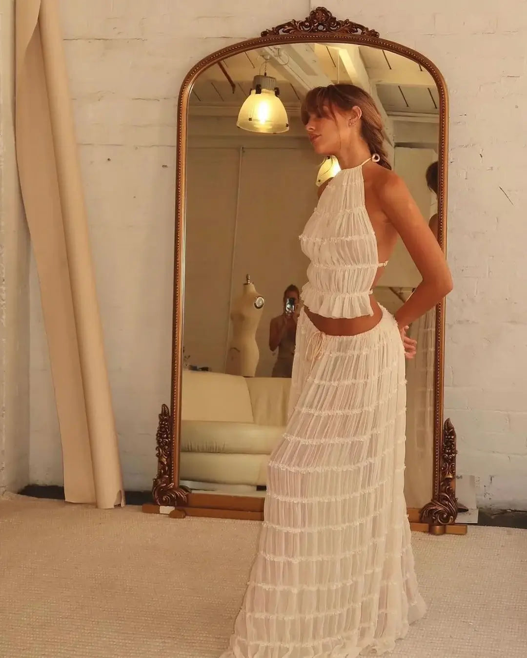 Beatrice – boho komplet z volančki