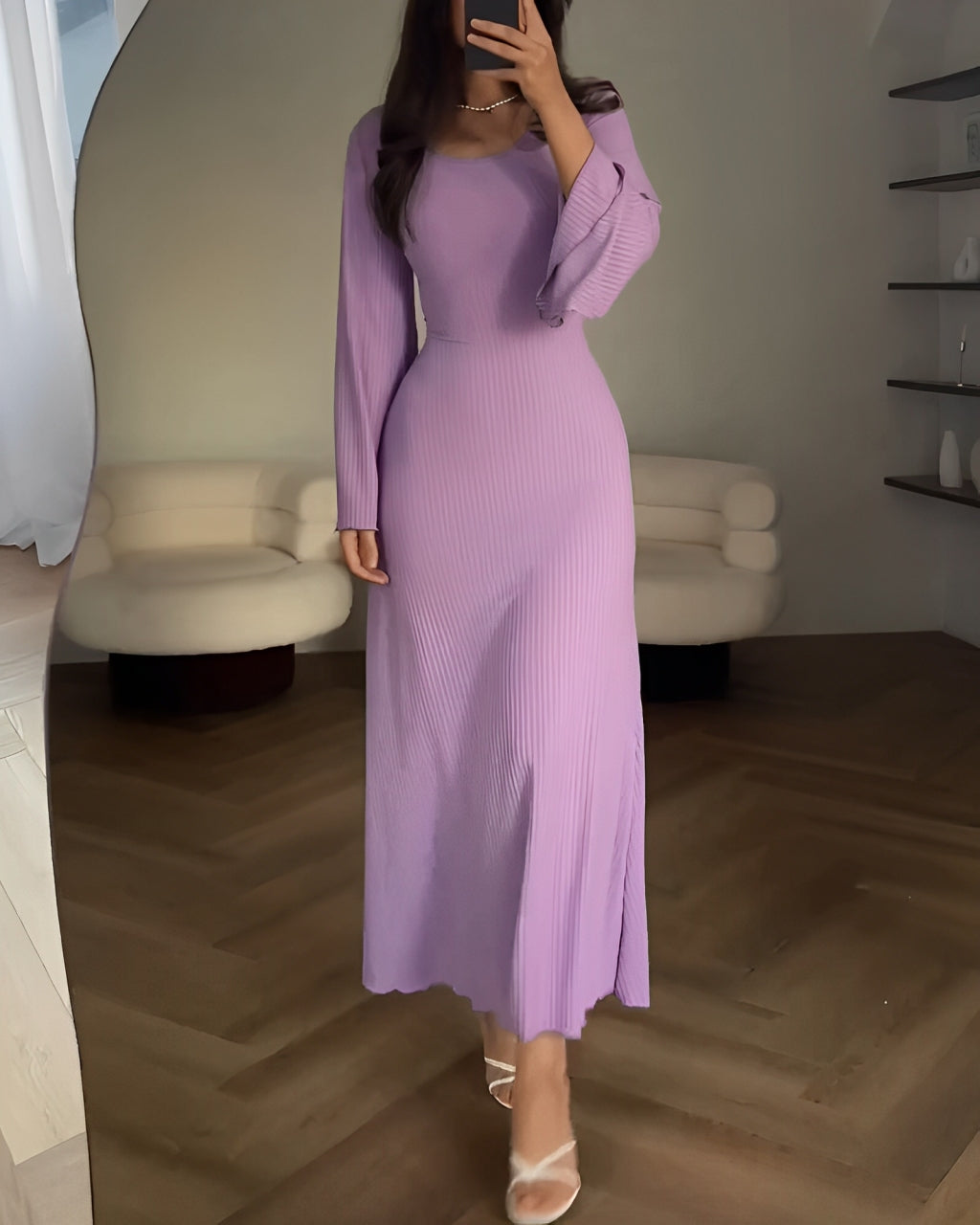 Aiah – elegantna pletena maxi obleka