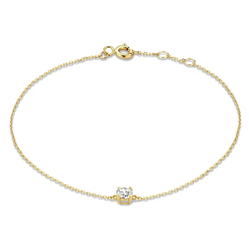 Zapestnica Cléa Kamen Moissanite | Zlata