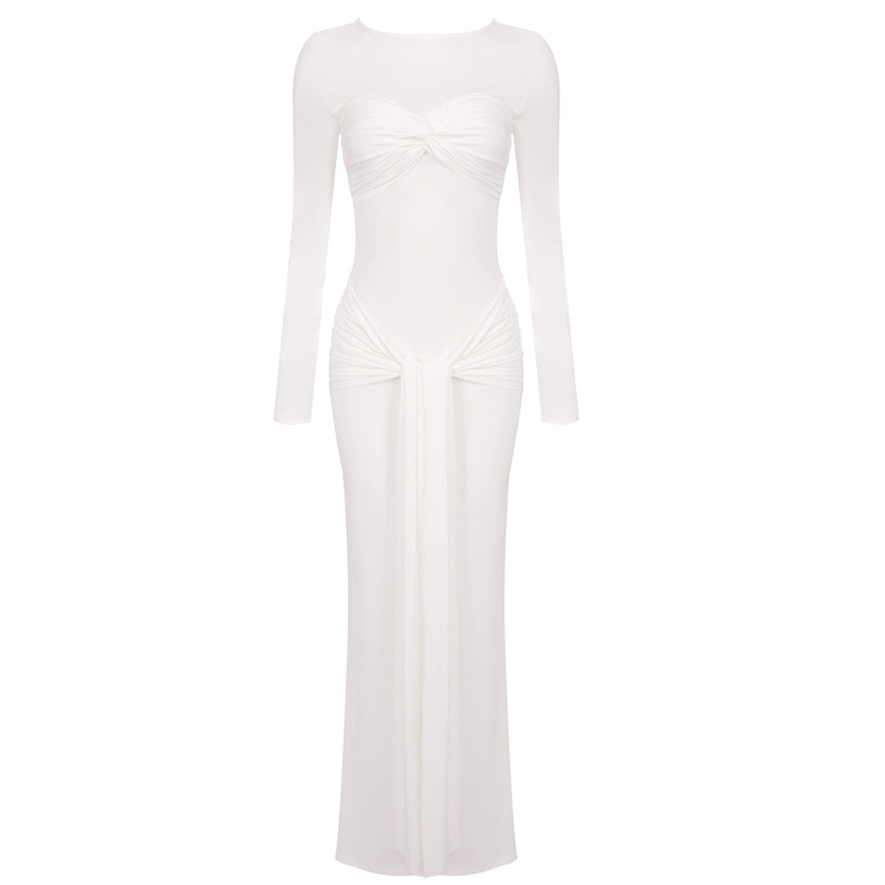Noor – pletena maxi obleka
