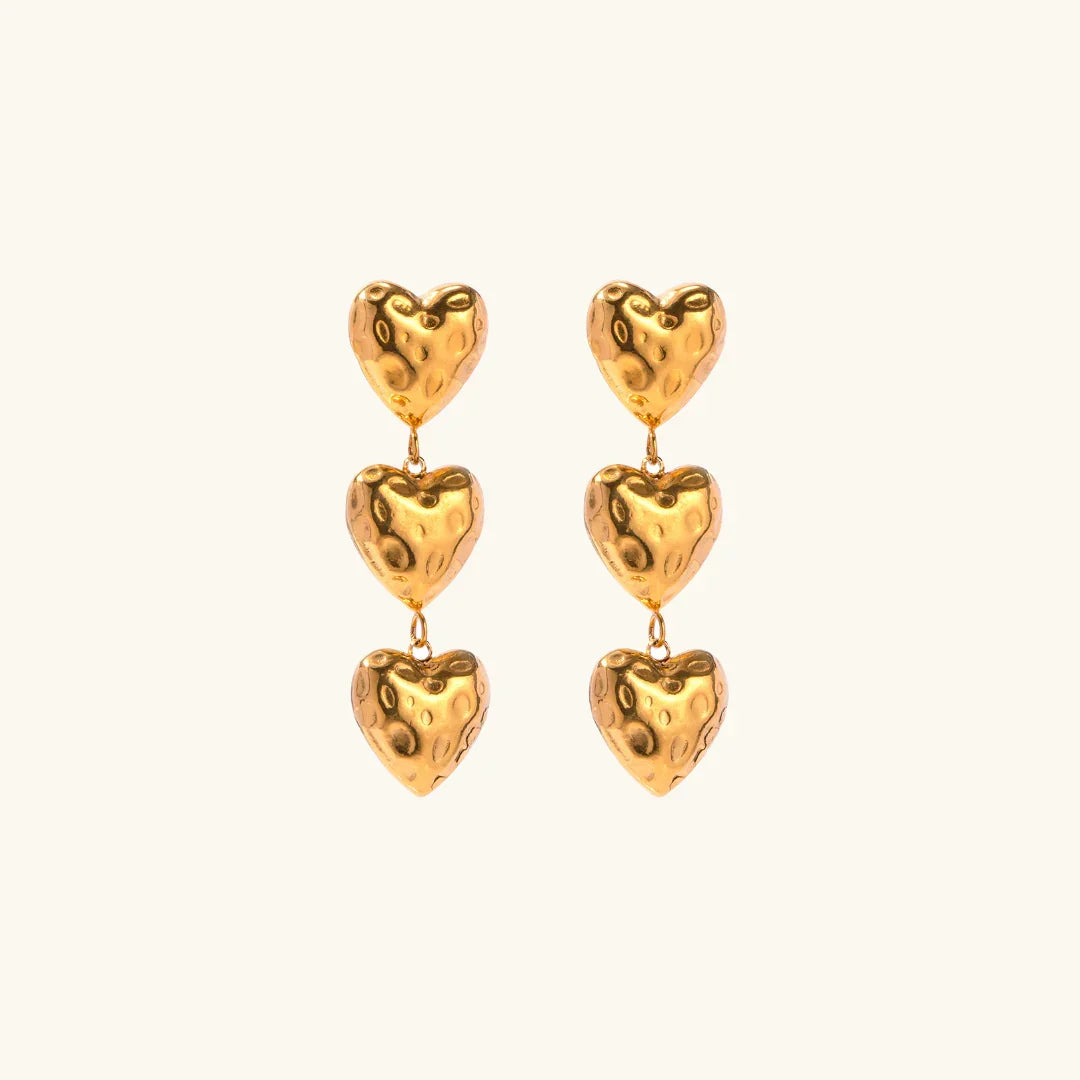 Heather Heart Uhani
